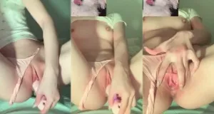 Em nó thủ dam với cái bím xinh như này sao chịu nổi